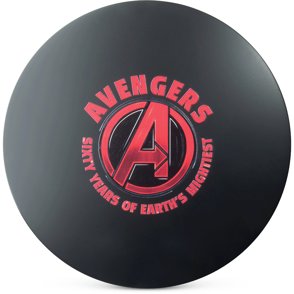 Marvel – Avengers 60th Anniversary – Captain America 1oz Silver Coin PLUS Collector’s Box Embossed with Avengers Logo.