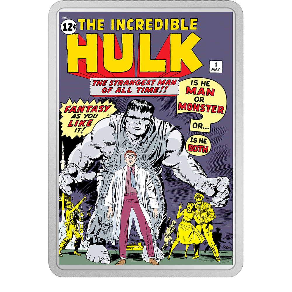 COMIX™ – Marvel The Incredible Hulk #1 2oz Silver Coin - Flat