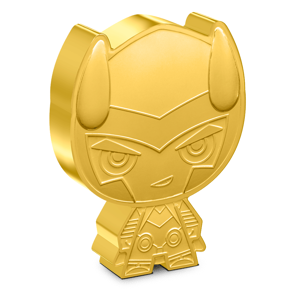 Marvel – Loki 1oz Silver Chibi® Coin Gilded Version - 10 Available for Every Chibi® Coin Release!