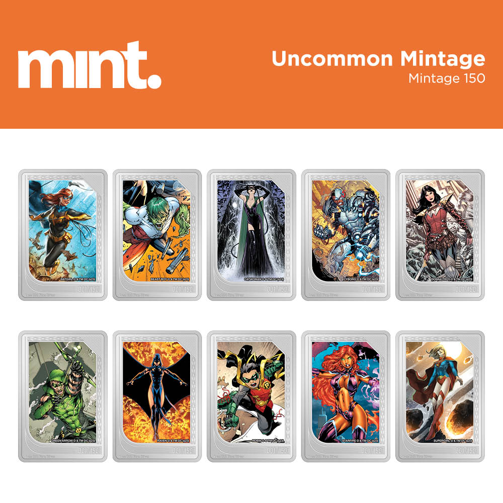 mint Trading Coins – DC - Uncommon Mintage, 1-150.