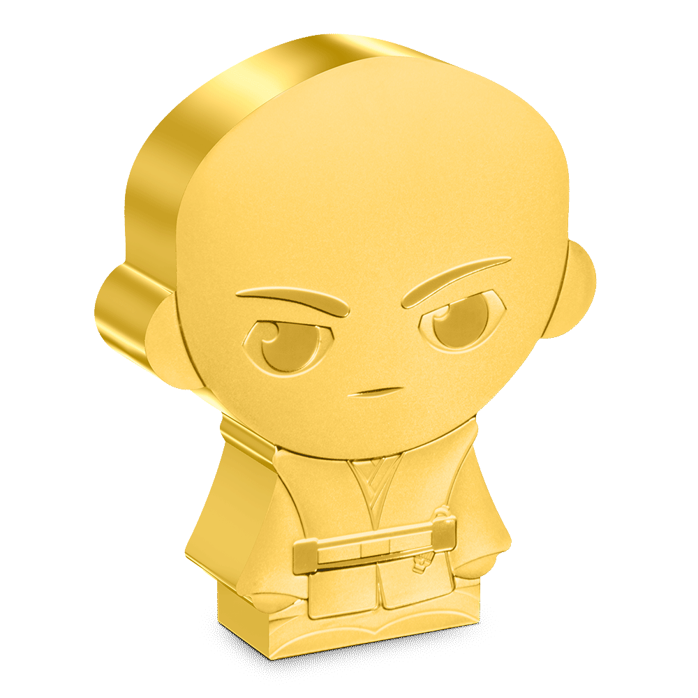 Star Wars™ Mace Windu™ 1oz Silver Chibi® Coin Gilded Version - Includes a 1 in 10 Chance for a Bonus Gilded Version!