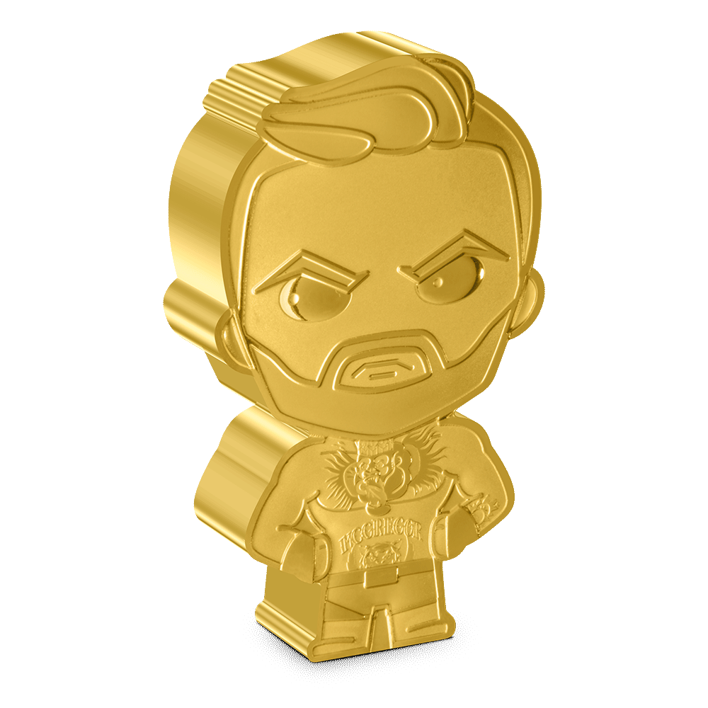 UFC® – Conor McGregor 1oz Silver Chibi® Coin Gilded Version - Includes a 1 in 10 Chance to Win this Bonus!