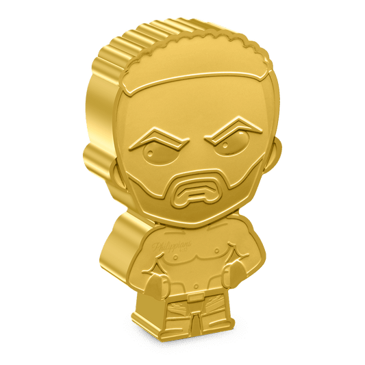 UFC® – Jon Jones 1oz Silver Chibi® Coin Gilded Version - Includes a 1 in 10 Chance to Win this Bonus!