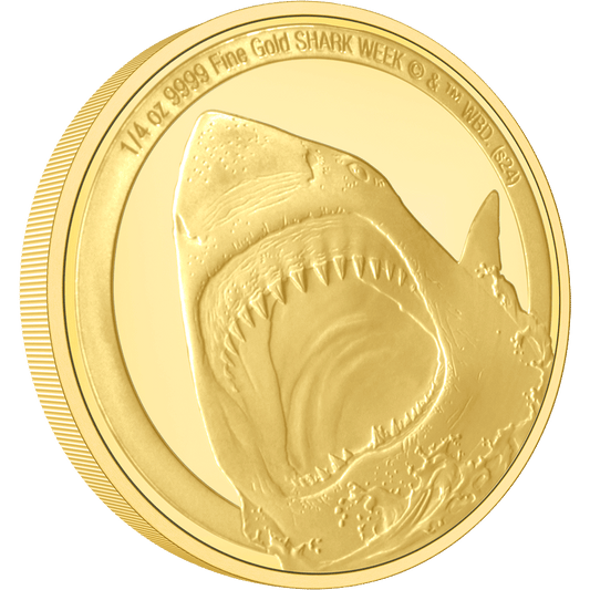 The design features one of the ocean’s most iconic predators. With detailed relief, it brings the Great White Shark to life. The contrast of the glossy mirror-finish and texture, using sandblasting, creates an eye-catching effect.