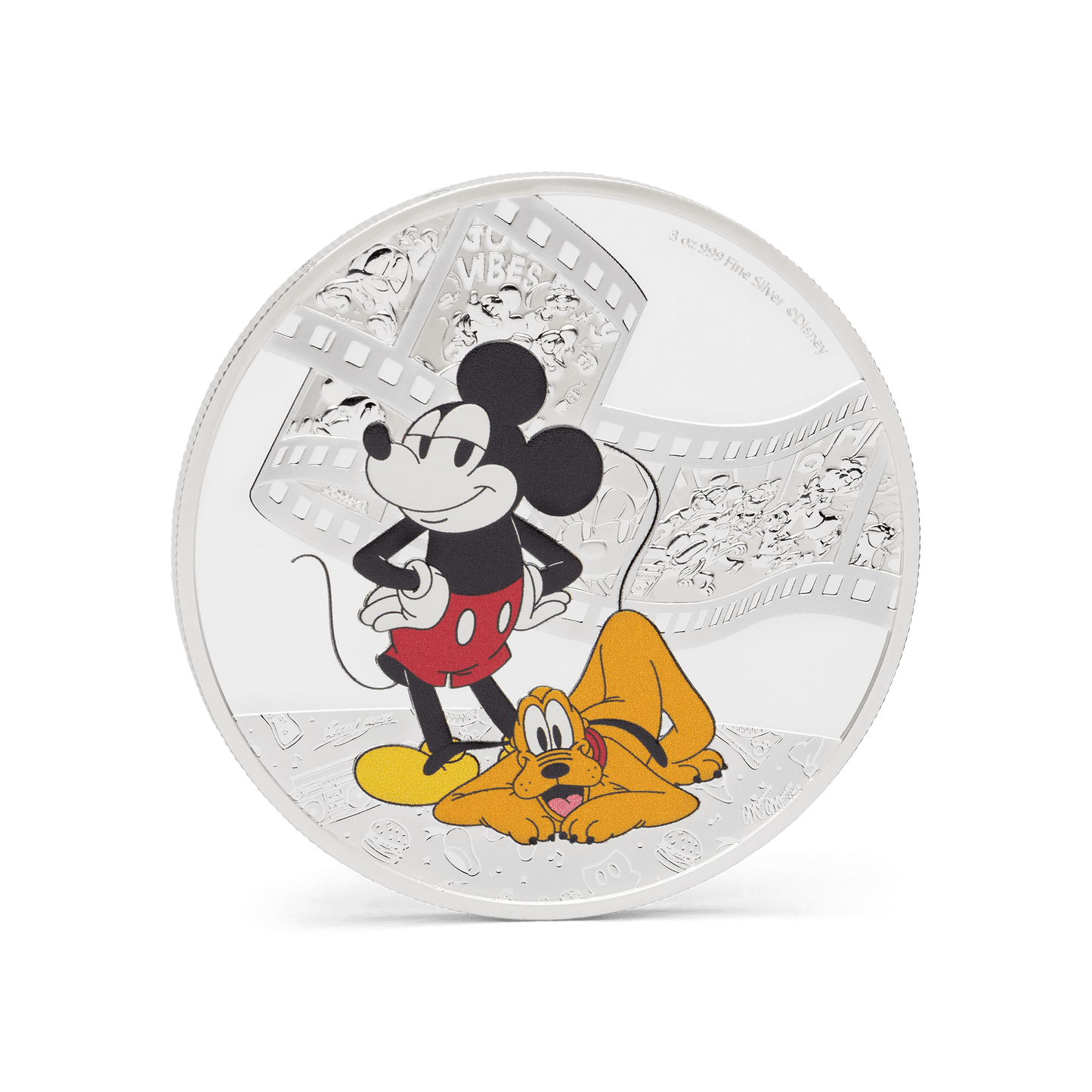 You could be one of just 1,000 special fans in the world to call this collectible yours! 3oz of pure silver with an impressive 60mm diameter, the coin features Disney’s Mickey Mouse with his loyal sidekick Pluto. - New Zealand Mint