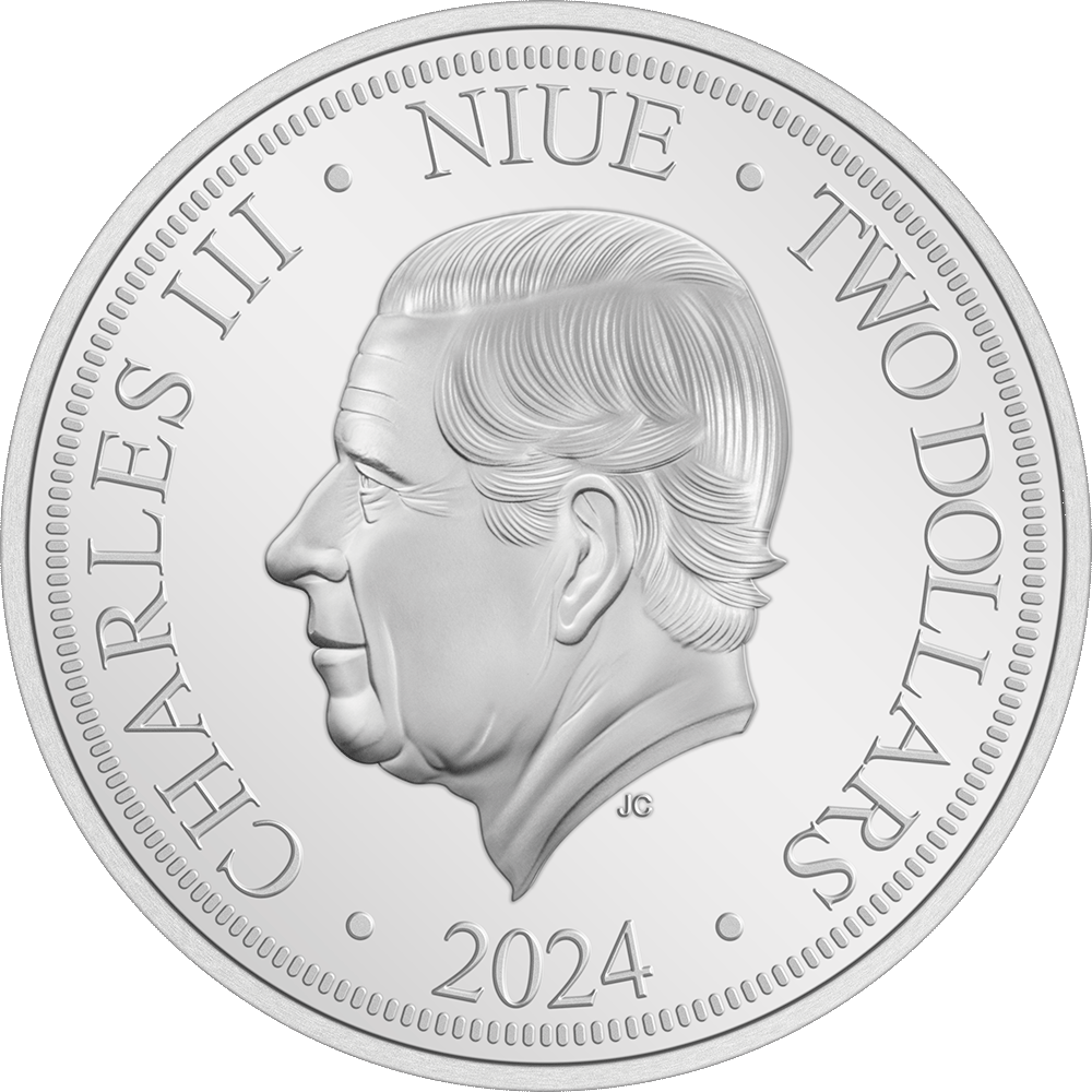 Jody Clark effigy of His Majesty King Charles III Obverse $2 2024.