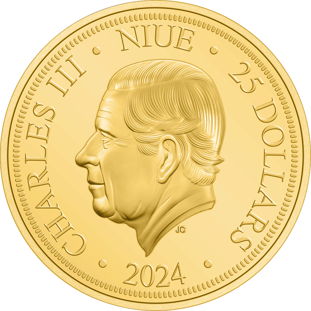 Jody Clark effigy of His Majesty King Charles III $25 2024 Obverse.