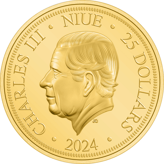 Jody Clark effigy of His Majesty King Charles III Obverse $25 2024.