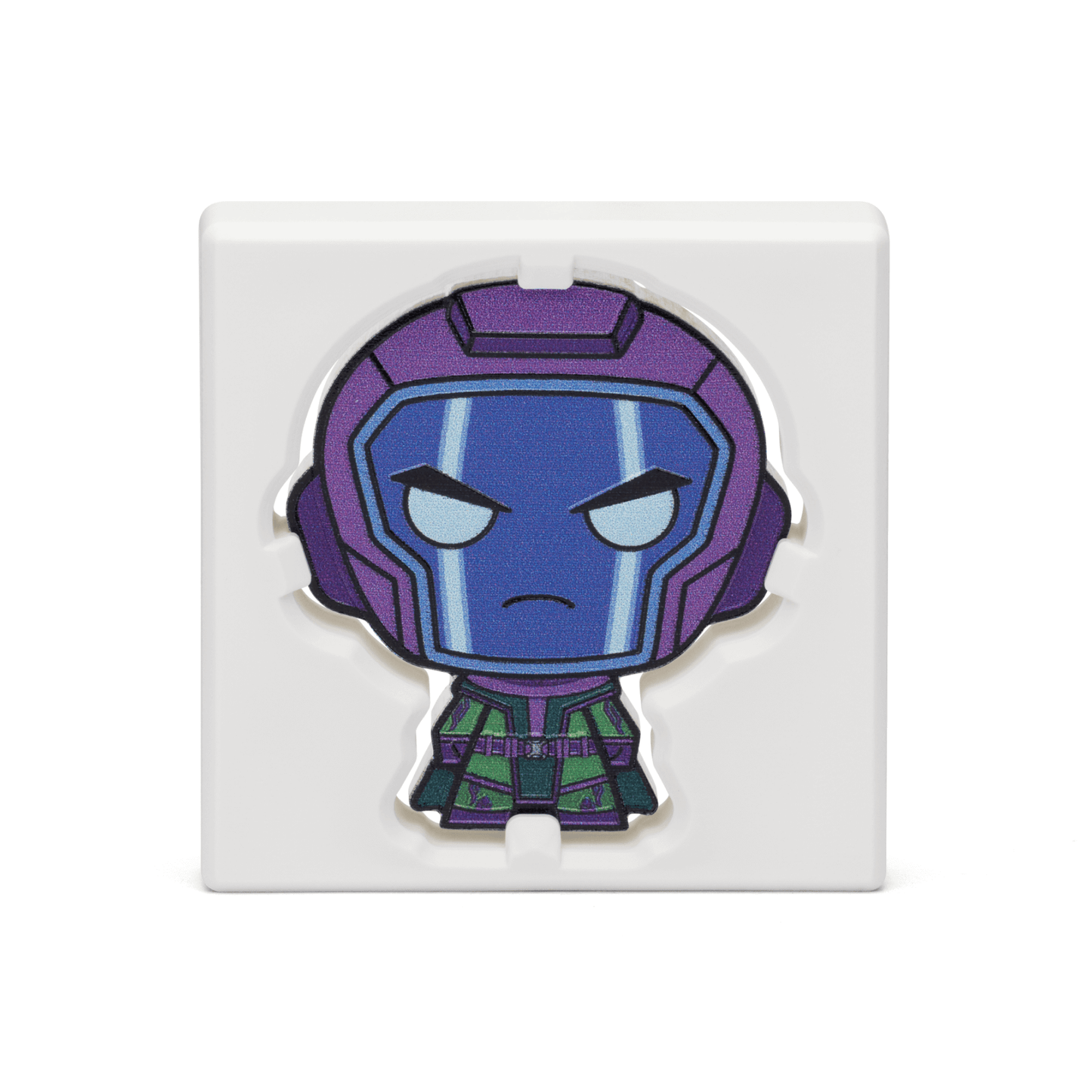 Unleash timeless power with the Kang the Conqueror Chibi® Coin! Meticulously detailed portrayal of Kang the Conqueror, capturing the essence of the iconic Marvel character in his green and purple suit. Limited edition of 2,000 worldwide! - New Zealand Mint