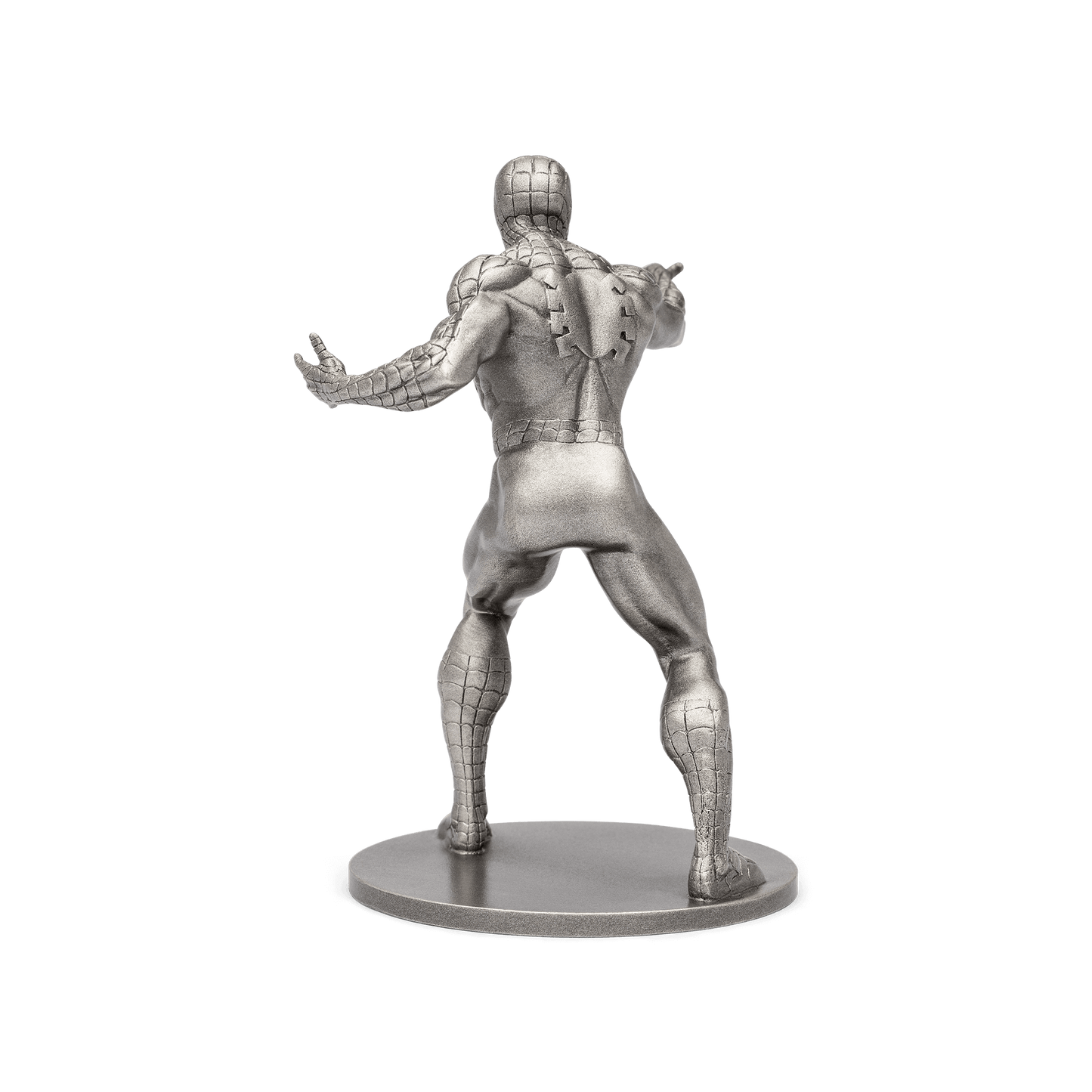 Our friendly neighbourhood Spider-Man, swings onto this pure silver Marvel miniature! The intricate detail is truly impressive from the web pattern on his iconic suit down to his classic hand gesture. Limited edition- only 1,000 casts in the world! - New Zealand Mint.