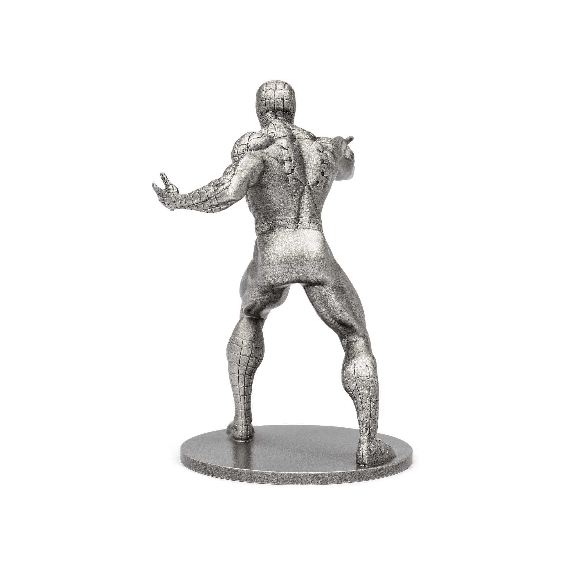 Our friendly neighbourhood Spider-Man, swings onto this pure silver Marvel miniature! The intricate detail is truly impressive from the web pattern on his iconic suit down to his classic hand gesture. Limited edition- only 1,000 casts in the world! - New Zealand Mint.