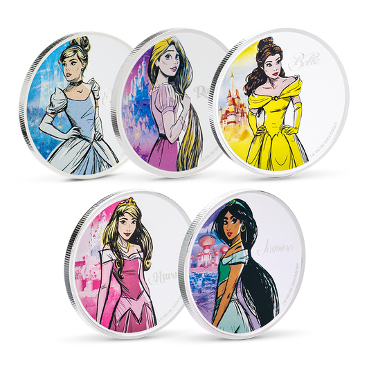 Disney Princess - 5 Coin Collection