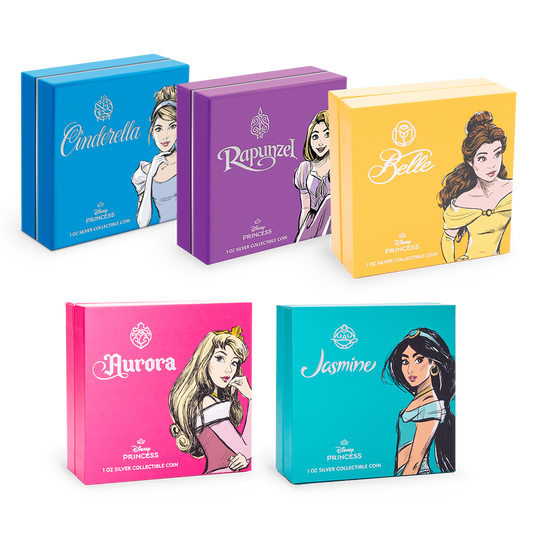 Disney Princess - 5 Coin Collection