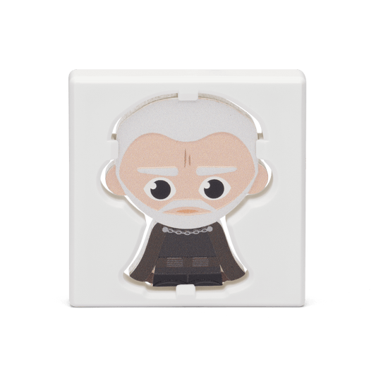 The fallen Jedi™, Count Dooku™ is featured on this fantastic Chibi® Coin. Made from 1oz pure silver and uniquely coloured and shaped, the design features a stylised version of the Sith™ Lord, Count Dooku™. Limited issue of 2,000—just 200 being gilded! - New Zealand Mint