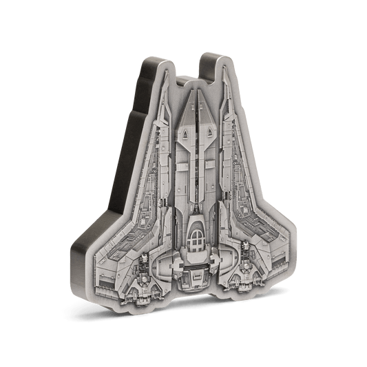 The Mandalorian™ – Bo-Katan's Gauntlet Starfighter™ 1oz Silver Shaped Coin