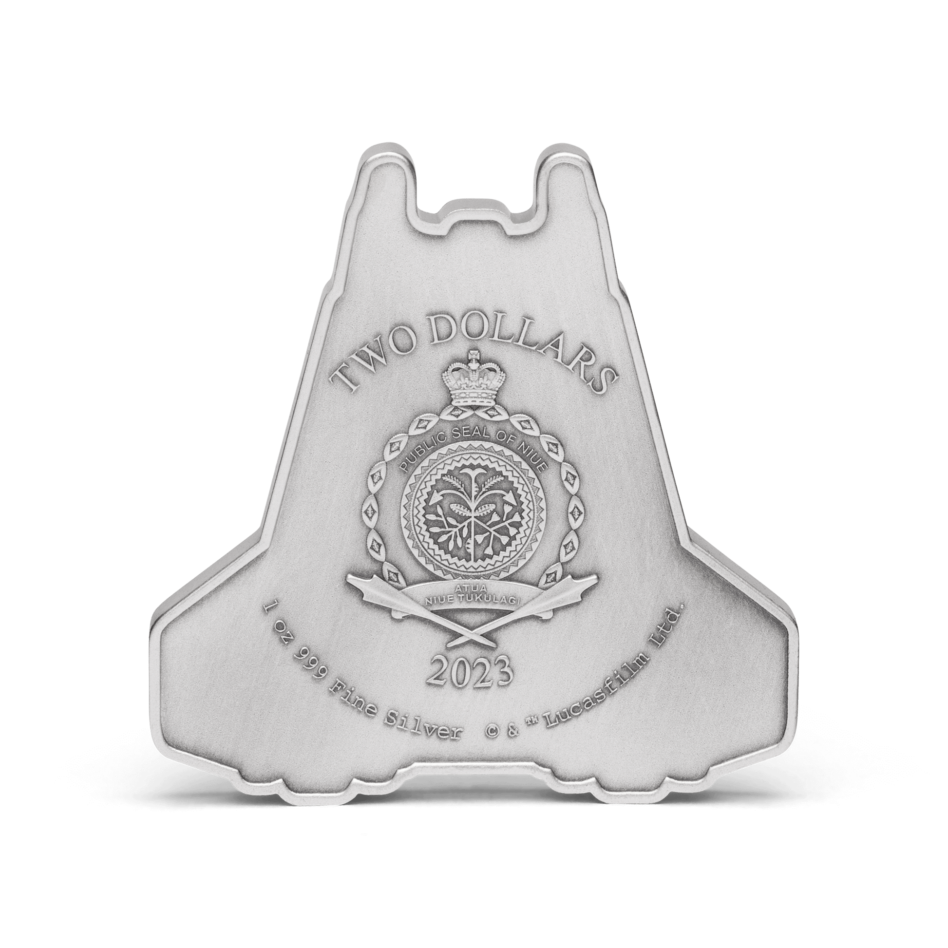 The Mandalorian™ – Bo-Katan's Gauntlet Starfighter™ 1oz Silver Shaped Coin