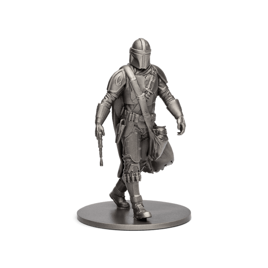 Capturing the essence of this enigmatic bounty hunter in a tangible masterpiece of silver, this miniature stands at a height of approximately 8cm. Only 1,000 casts are available worldwide.  - New Zealand Mint