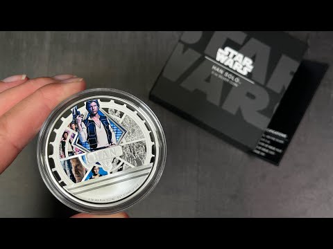 YouTube Unboxing of 2023 Han Solo™ 3oz Silver Coin.