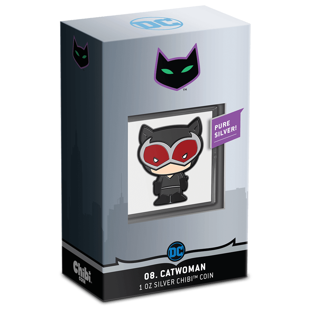 DC Comics – CATWOMAN™ 1oz Silver Chibi® Coin - New Zealand Mint