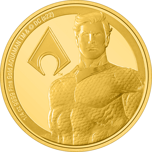 AQUAMAN™ Classic 1/4oz Gold Coin - New Zealand Mint