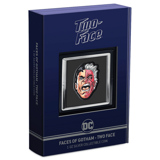 Faces of Gotham™ - TWO-FACE™ 1oz Silver Coin - New Zealand Mint