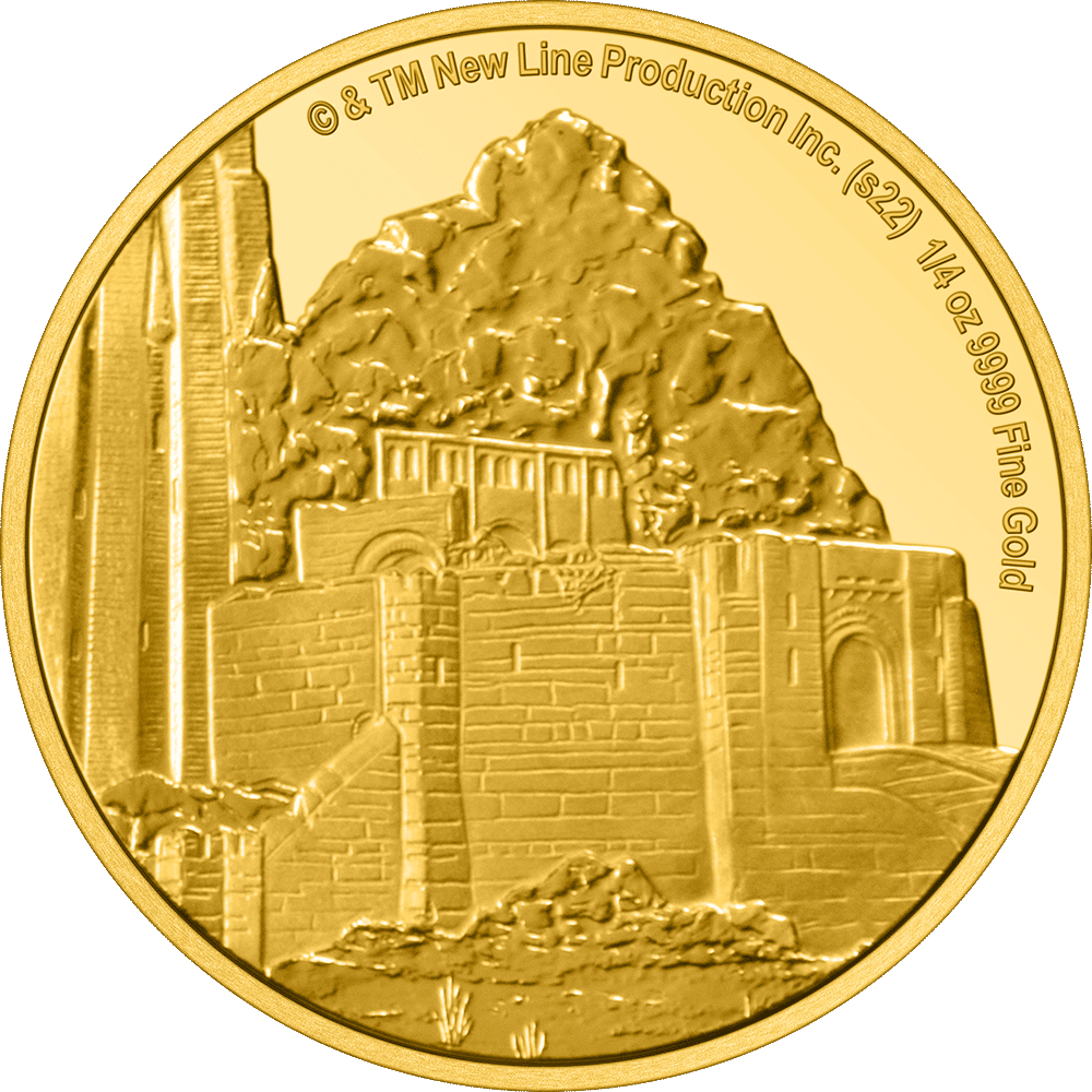 THE LORD OF THE RINGS™ - Helm's Deep 1/4oz Gold Coin - New Zealand Mint