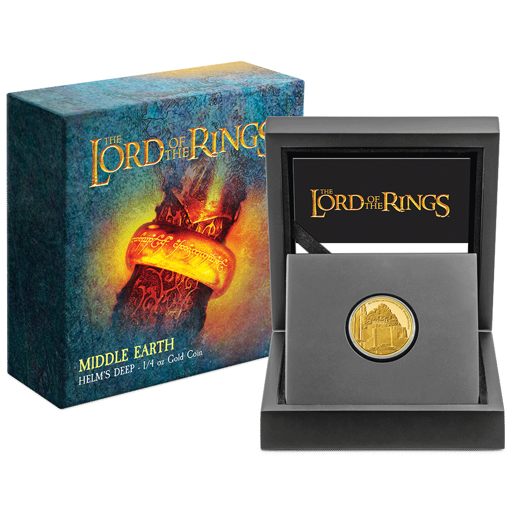 THE LORD OF THE RINGS™ - Helm's Deep 1/4oz Gold Coin - New Zealand Mint