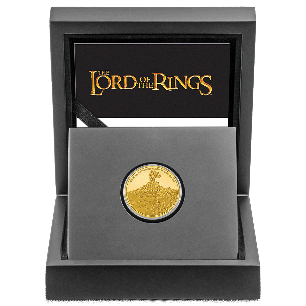 THE LORD OF THE RINGS™ - Mount Doom 1/4oz Gold Coin - New Zealand Mint