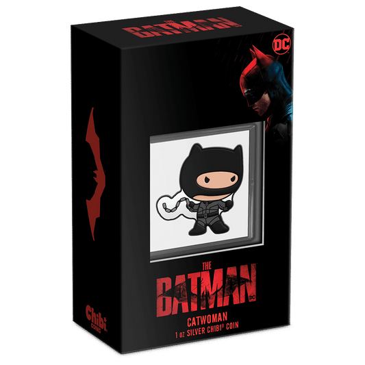 THE BATMAN™ – CATWOMAN™ 1oz Silver Chibi® Coin - New Zealand Mint