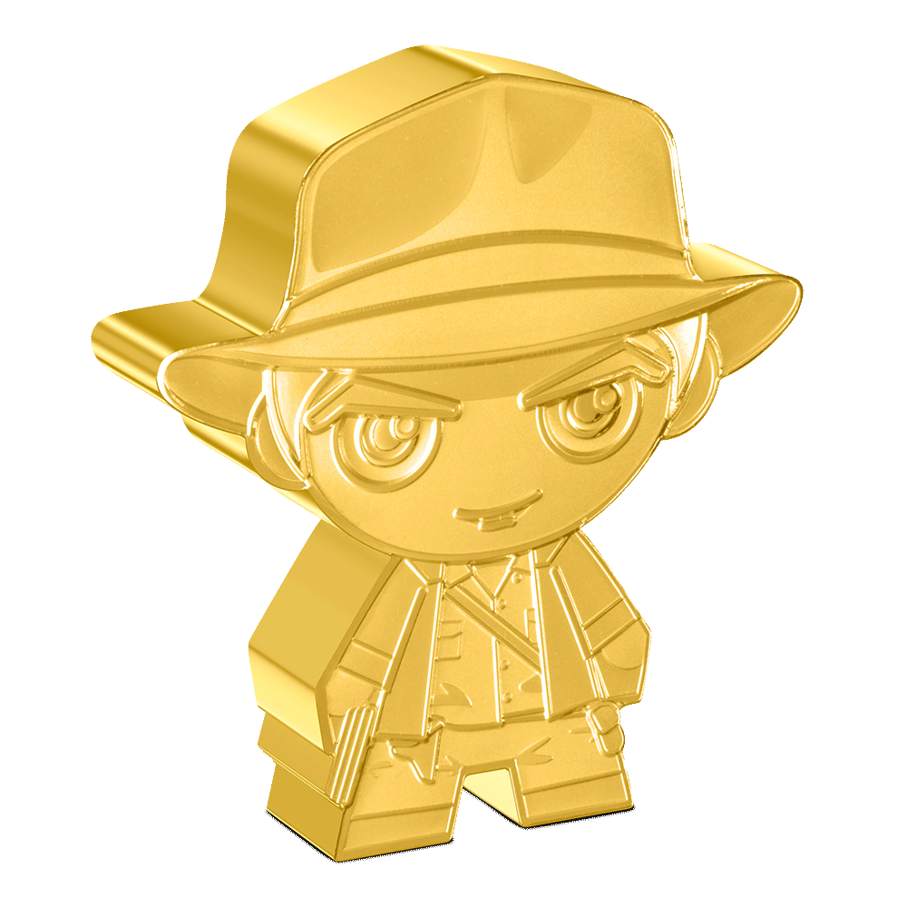 Indiana Jones 1oz Silver Chibi® Coin - Gilded Version.