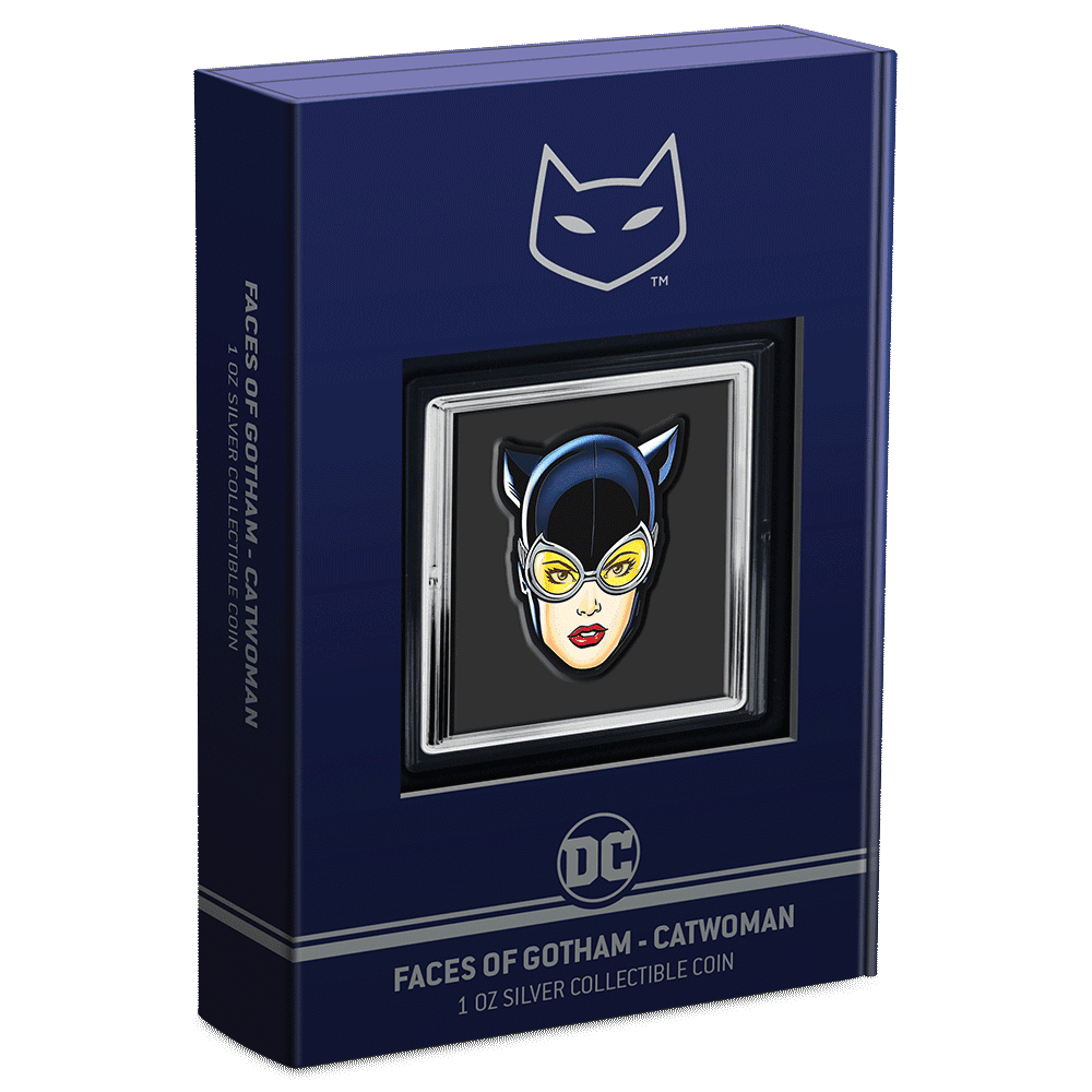 Faces of Gotham™ - CATWOMAN™ 1oz Silver Coin - New Zealand Mint