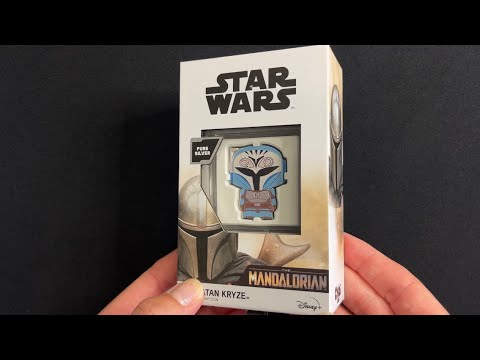 YouTube Unboxing of The Mandalorian™ Bo-Katan Kryze™ 1oz Silver Chibi® Coin.